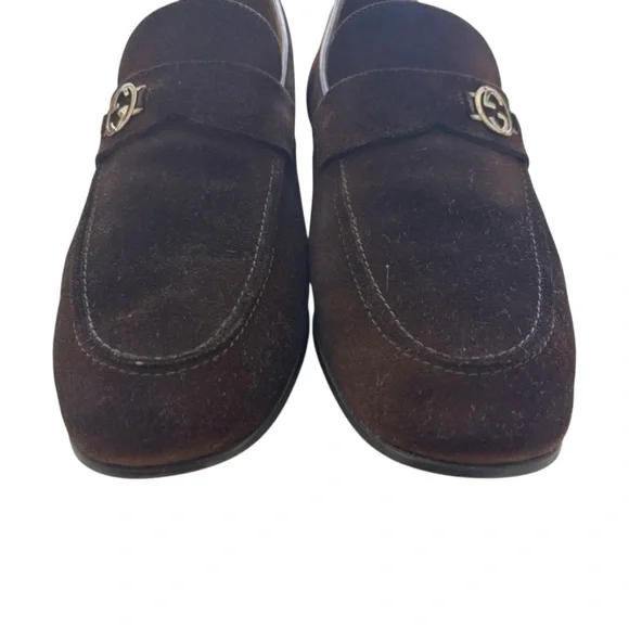 GUCCI Men's Brown Suede Loafers SZ 8.5D - Picture 4 of 15